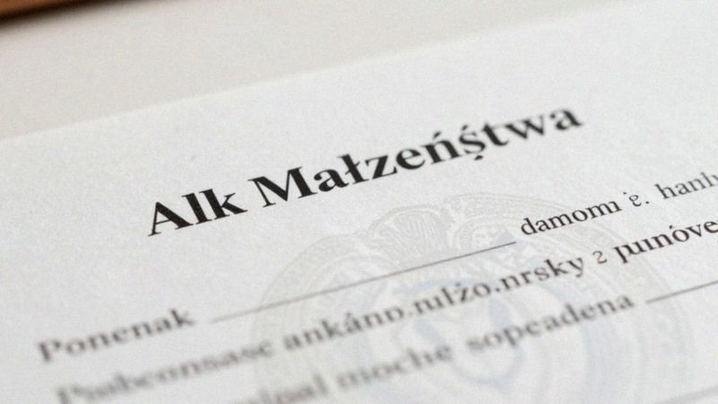 Gdzie na odpisie znajduje się numer aktu małżeństwa?