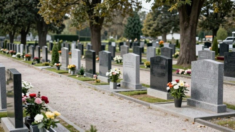 Jakie przepisy regulują odległości na cmentarzu?