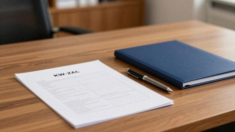 Jak wypełnić formularz KW‑ZAL?