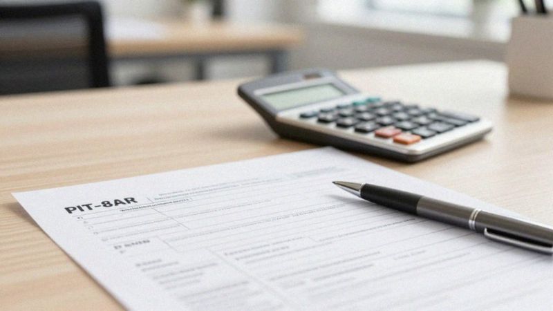 Co wykazuje część D formularza PIT-8AR?