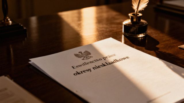Okresy nieskładkowe w świadectwie pracy — co wpisać i jak to zrobić poprawnie?